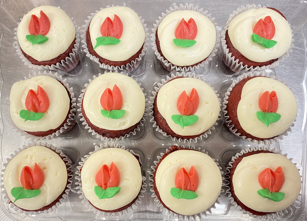 Mini Red Velvet Cupcakes Dozen
