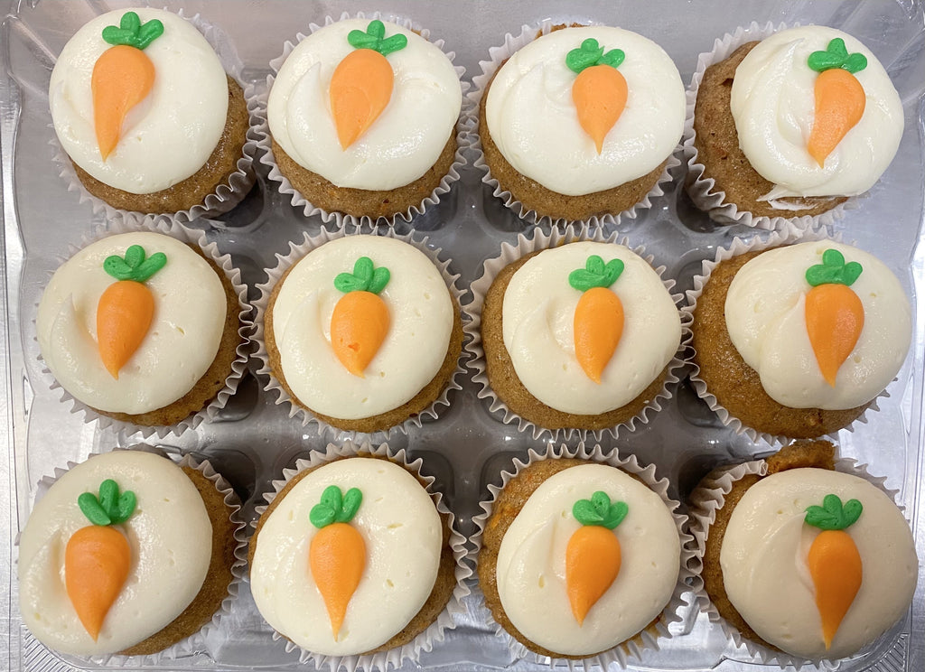 Mini Carrot Cupcakes Dozen