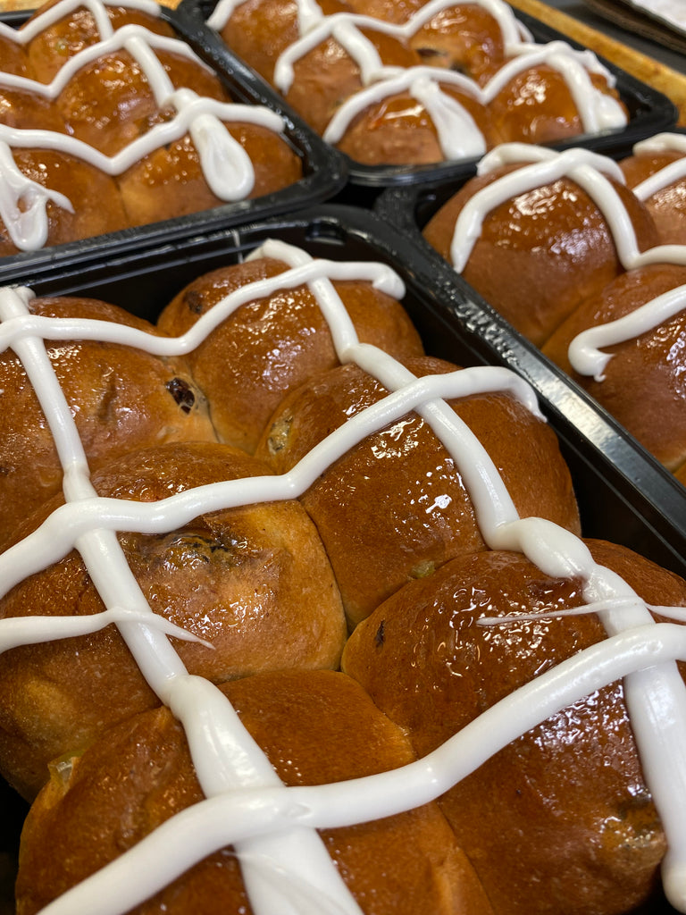 Hot Cross Buns (Available Wed. Feb 15 - Sat. March 30)