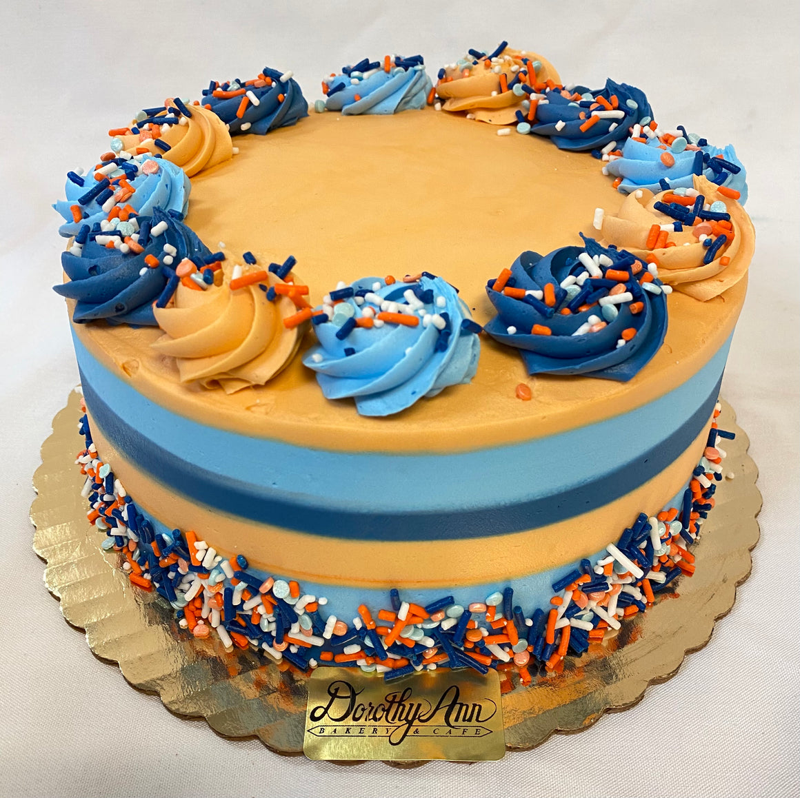 "Bluey Theme" Smear Frosted Cake