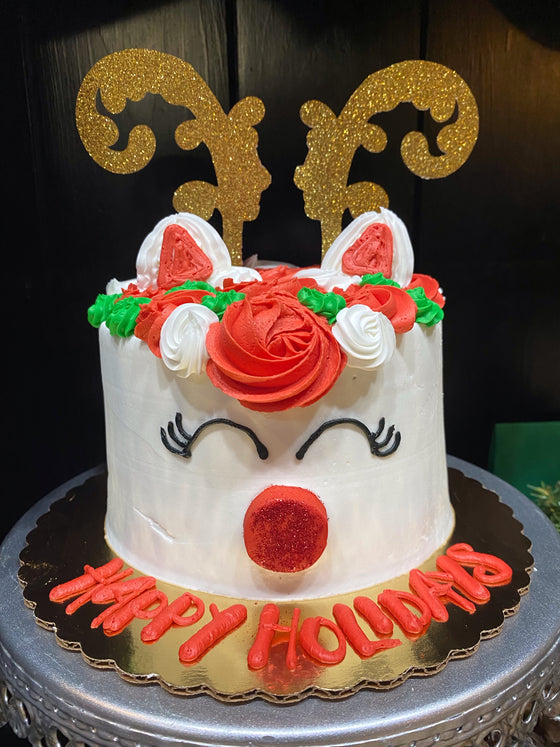 Glam Reindeer Cake