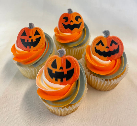 Halloween Cupcake: Jack-O-Lantern Rings