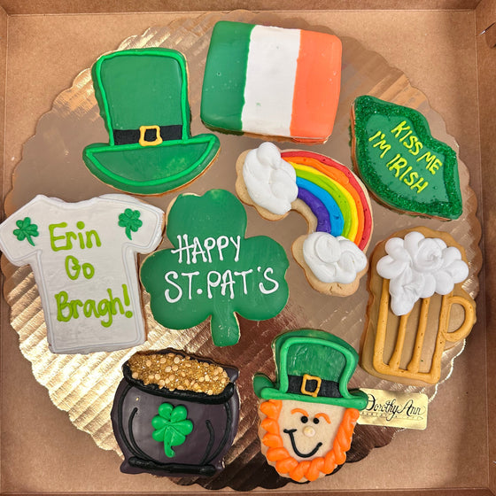 "Luck of the Irish" Decorated Cookie Tray