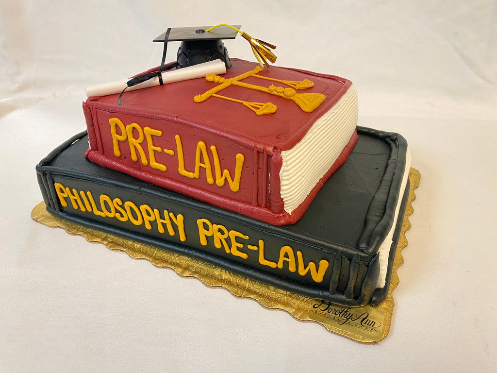 Law Stacked School Book Cakes (Serve 28-32)