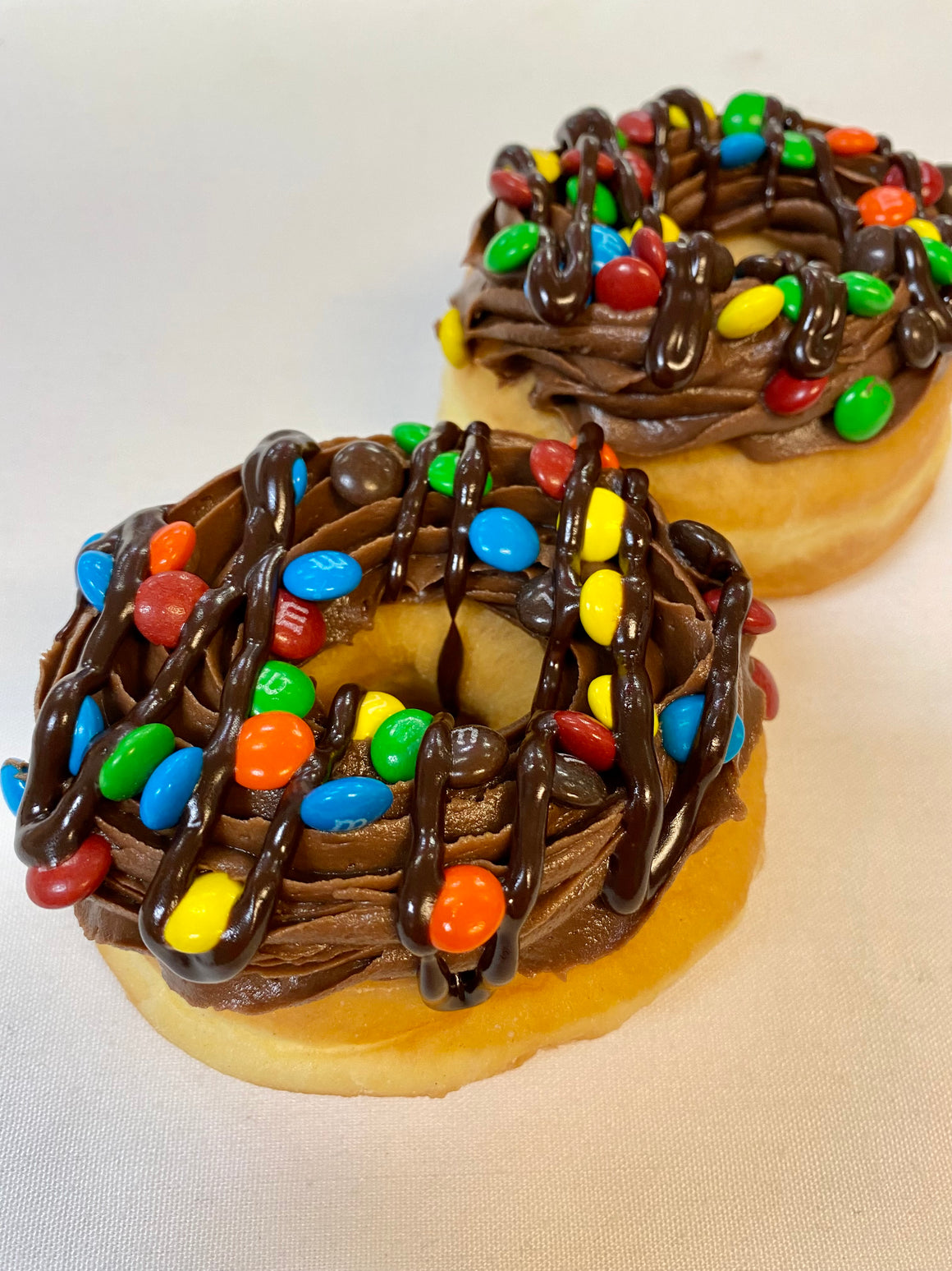 M&M Explosion Gourmet Raised Donut