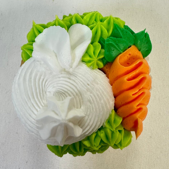 Modern Bunny & Carrot Cupcakes