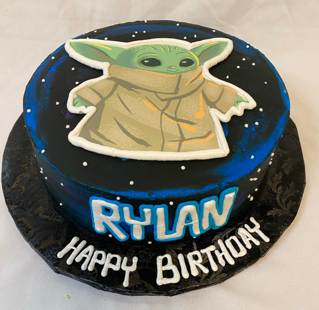 Yoda Edible Image Design 8" Round Cake