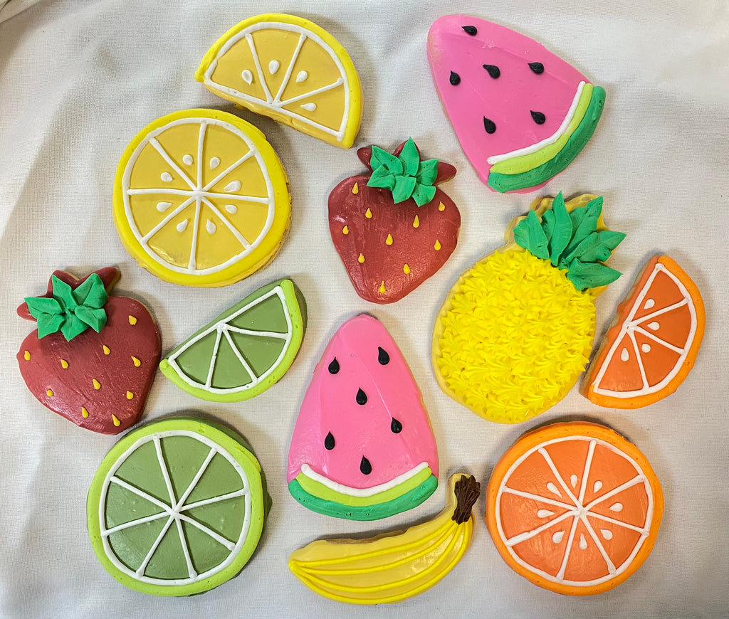 Decorated Fruit Cookies