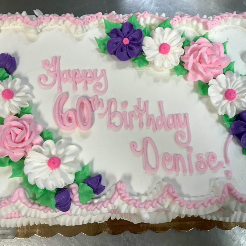 Double Floral Buttercream Cascade Cake Design