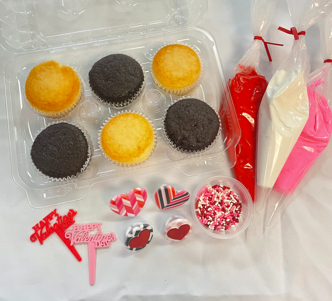 Decorate Your Own Valentine Cupcakes