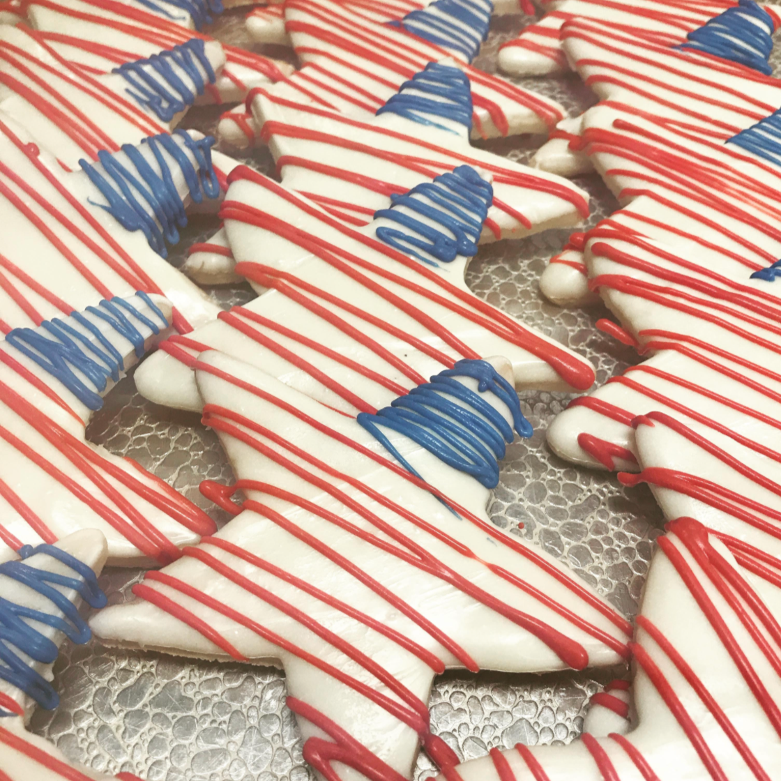 Patriotic Star Decorated Cookie