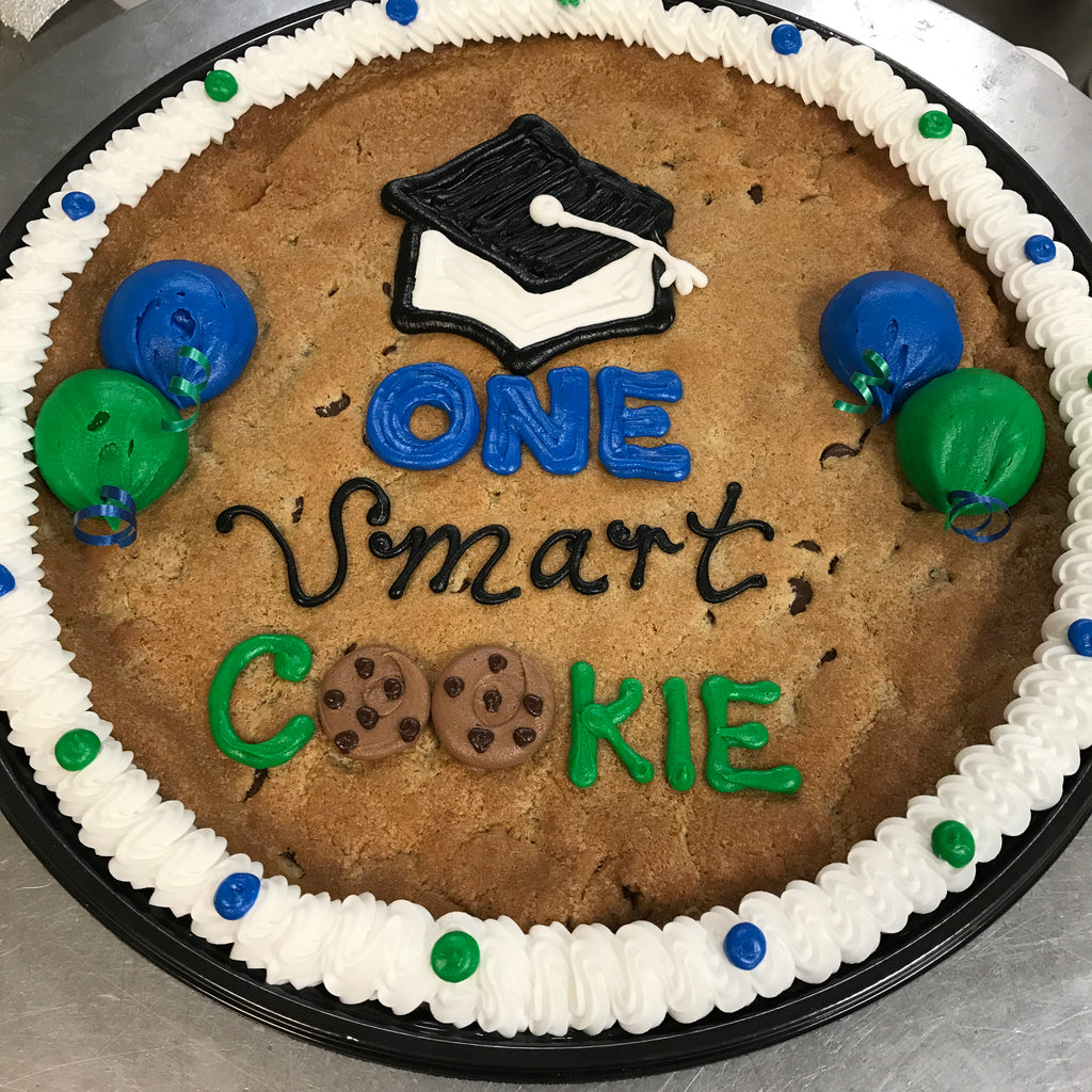Chocolate Chip Cookie Cake "One Smart Cookie" Graduation Design