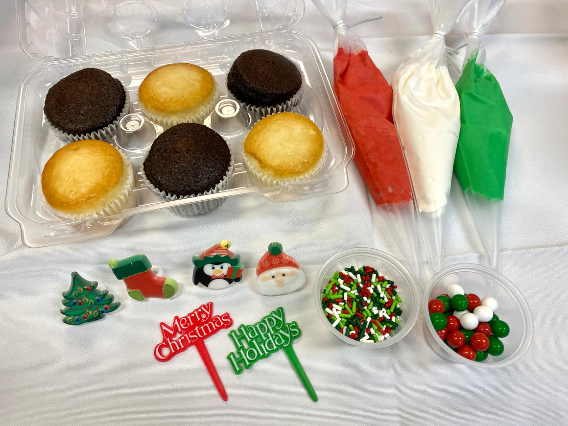 Decorate Your Own Cupcakes - Christmas Theme