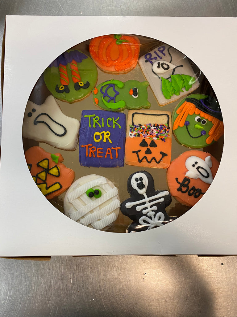 Halloween Decorated Cookie Tray