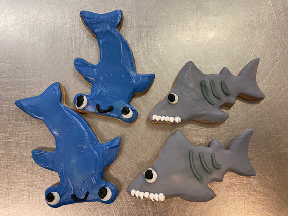 Decorated Cookie Shark & Hammerhead
