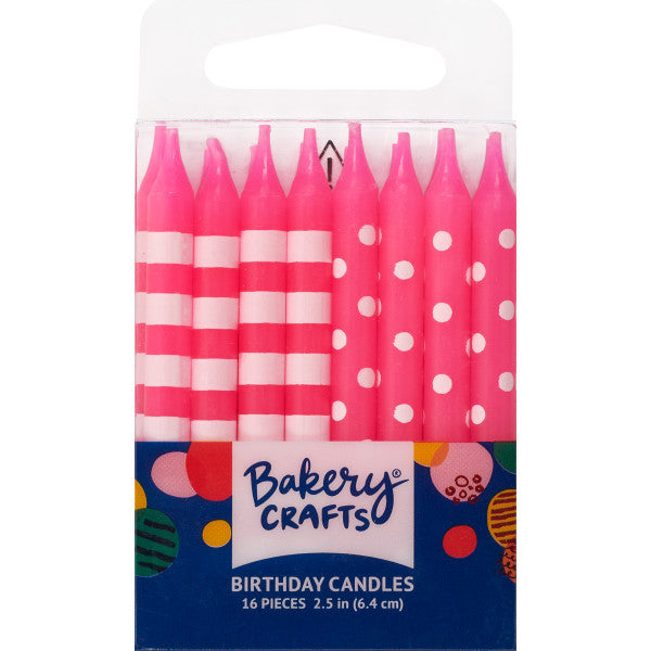 Stripes and Dots Candles